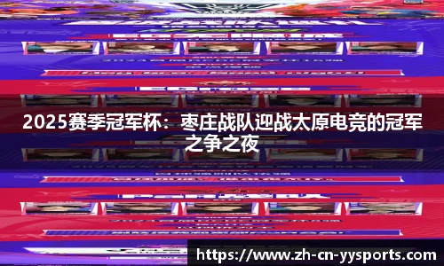 2025赛季冠军杯：枣庄战队迎战太原电竞的冠军之争之夜